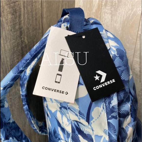 Converse Go Backpack Print Blue Women’s AUTHENTIC - Picture 4 of 7